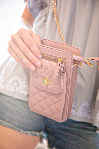 Couture Smart Blush Quilted Chain Strap Bag