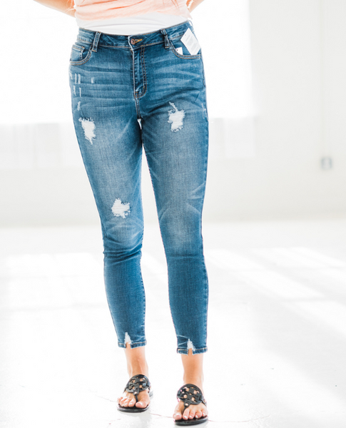 Free Spirited High Rise Skinny Jeans