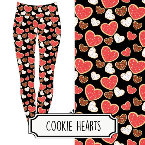 Cookie Hearts Valentine's Leggings