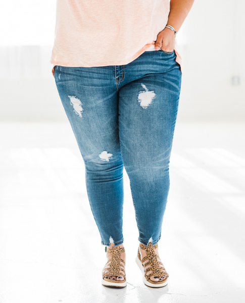 Free Spirited High Rise Skinny Jeans