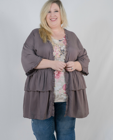 Just Like Heaven Ruffled Cardigan