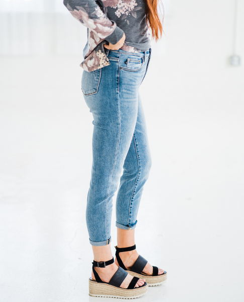 Ready for Everything Judy Blue Double Cuff Jeans