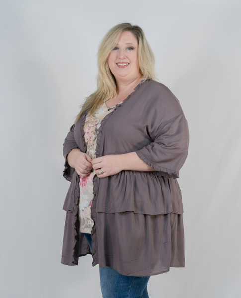 Just Like Heaven Ruffled Cardigan