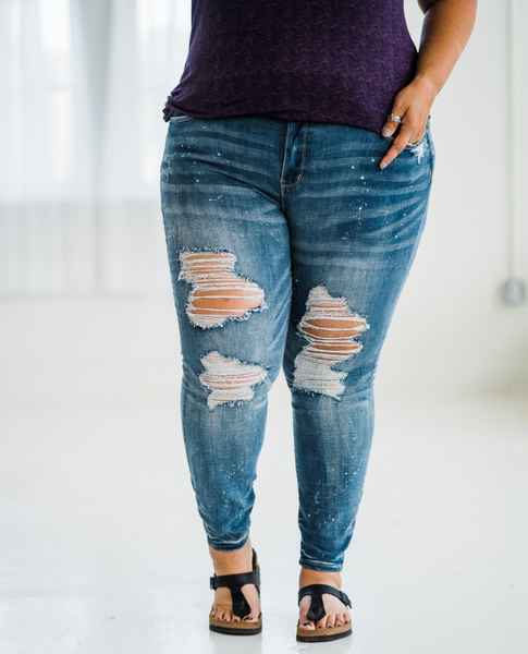 Judy Blue Wholly Distressed Denim