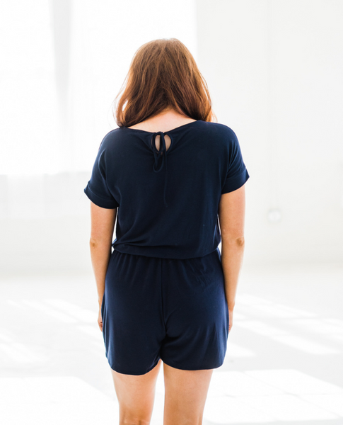 In the Navy Romper