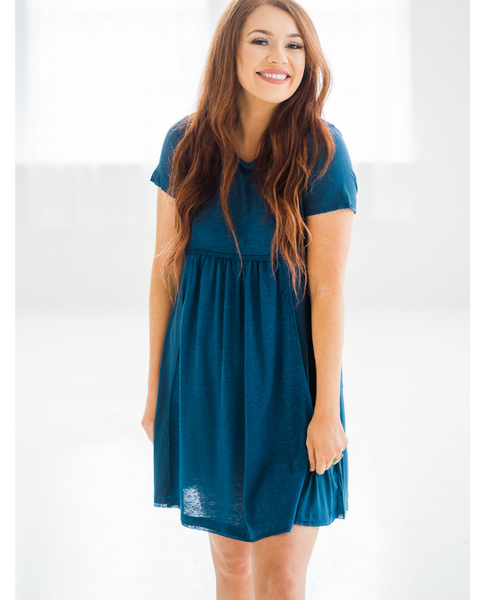 Teal Studio Lights Dress