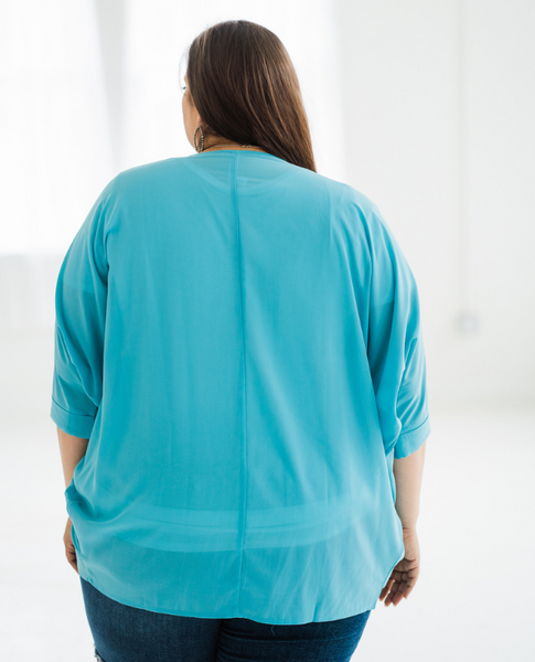 Turquoise Waters Chiffon Cardigan