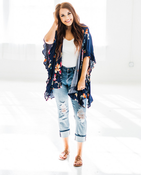 Royal Gardens Floral Kimono