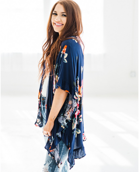 Royal Gardens Floral Kimono