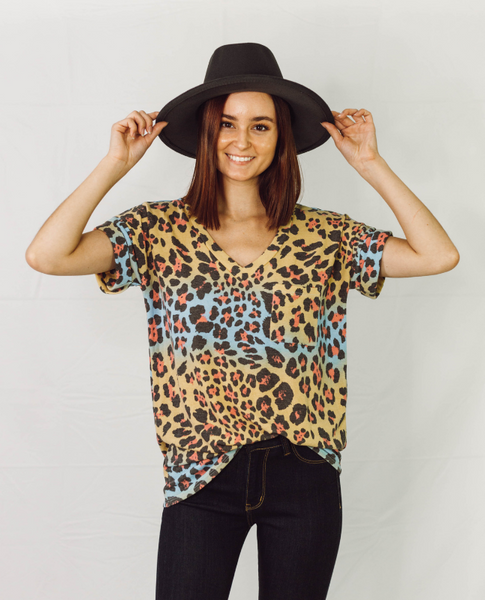 Ooh La La Cheetah Short Sleeve Top