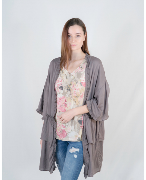 Just Like Heaven Ruffled Cardigan