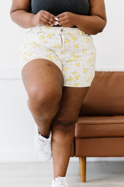 Judy Blue Golden Meadow Shorts