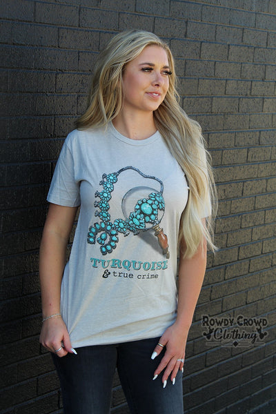 Turquoise & True Crime Tee