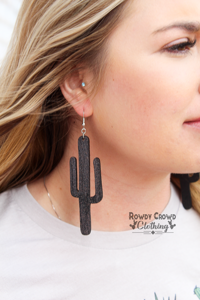 Midnight Cactus Earrings