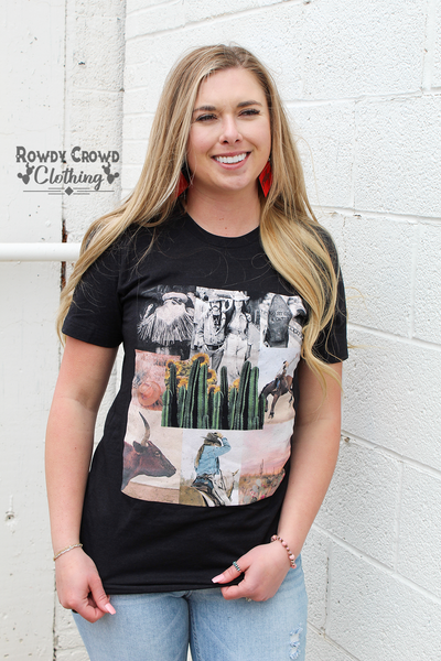 Cowboy Collage Tee