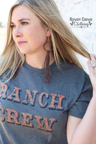 Laredo Leather Earrings