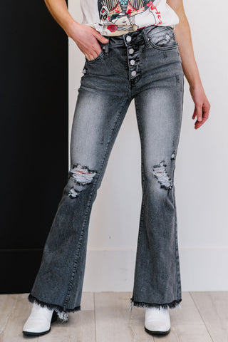 Risen Hometown Girl Flare Jeans