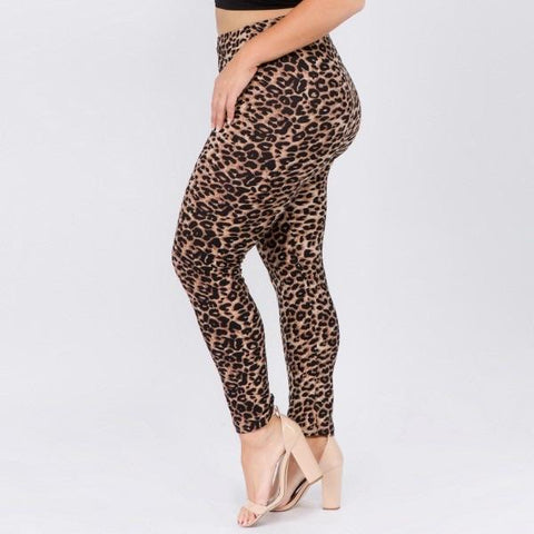 Leopard Plus Size Leggings