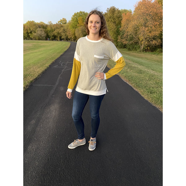 Mustard Sleeve Long Sleeve