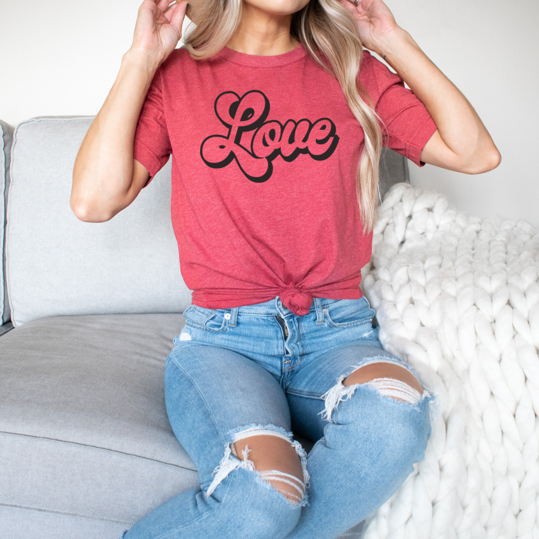 Love - Ink Deposited Graphic Tee