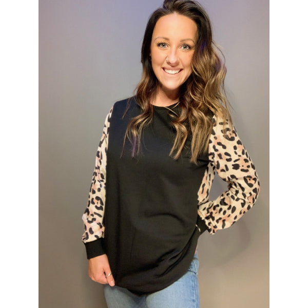 Leopard Black Long Sleeve