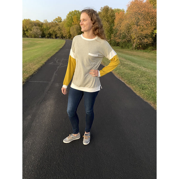 Mustard Sleeve Long Sleeve